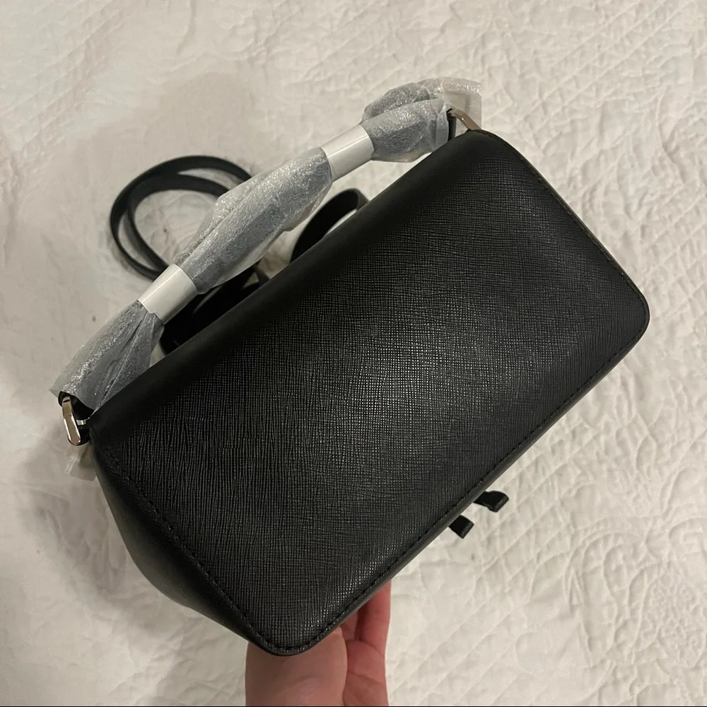 NWT Kate Spade Medium Flap Adjustable Black Backpack